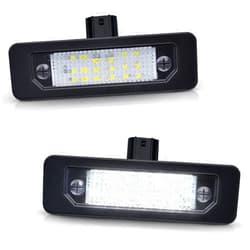 Asgohme LED License Plate Lights Bright White Tag Lamp Assembly Replacement Compatible with Ford 2006-2012 Fusion, 2010-2014 Mustang, 2010-2019 Taurus, Pack of 2