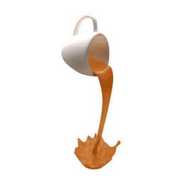 XUAN ZILUO IAOHUO Sculpture Floating Spilling Coffee Cup Sculpture Kitchen Decoration Spilling Magic Pouring Splash Creative Desktop Decor Home Decoration Desktop Decoration