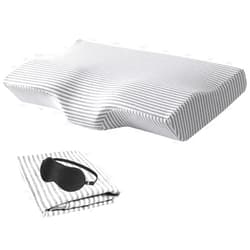 Eucoz Pillow Cover for Ergonomic Neck Support Pillow,Butterfly Shape,Cotton Pillowcase for Cervical Contour Pillow,Anti Snore Pillows Protector