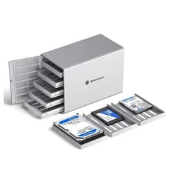 Yottamaster 5 Bay External Hard Drive Enclosure, Aluminum USB3.0 3.5