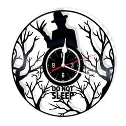 HMGift Horror Movie Vinyl Wall Clock - Great Gift for Birthday, Anniversary or Any Other Occasion - Beautiful Home Decor - Unique Design That Made Out of Retro Vinyl Record