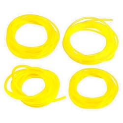Hipa 4 Size Gas Fuel Line Hose Tubing 4 ft. Each for Small Engine Chainsaw Lawn Mower String Trimmer WeedEater Blower Model Parts I.D x O.D 1/8