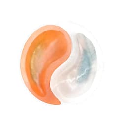 Generic Selenite Charging Bowl Yin-Yang White Selenite Orange Selenite Crystals Jewelry Dish for Cleanse Energy Home Decor