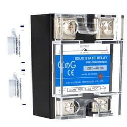CGELE CG Solid State Relay SSR-40DA DC to AC Input 3-32VDC To Output 24-480VAC 40A Single Phase Plastic Cover…