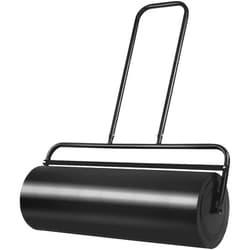 ARNOT Lawn Roller, ARNOT 12x36-Inch, 63L/ 17 Gallons Heavy-Duty Push/Tow Behind Water/Sand Filled Garden Drum Roller for Park, Garden, Yard, Ball Field, Black