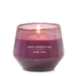 Yankee Candle Studio Medium Candle, Dried Lavender & Oak, 10 oz: Long-Lasting, Essential-Oil Scented Soy Wax Blend Candle | 40-65 Hours of Burning Time