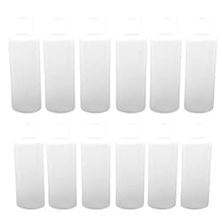 APAK GOODS 12-2-ounce Travel Bottles with Flip Caps (White Cap)
