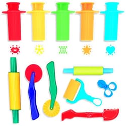 DIMROM Clay and Play Dough Tools 12 Piece Set - Ages 3 & Up DIMROM (12pcs)