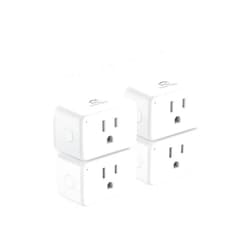 EIGHTREE Mini Smart Plug 𝟭𝟱𝗔, Smart Plugs That Compatible with 𝗔𝗹𝗲𝘅𝗮 & Google Home & SmartThings, No Hub Required，Smart Outlet with Remote Control, Timer & Schedule, 2.4GHz WiFi Only, 4 Packs