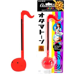 Otamatone Japanese Electronic Musical Instrument Portable Music Synthesizer from Japan by Maywa Denki Studio, Award Winning, Educational Fun Gift for Children, Teens & Adults - Red