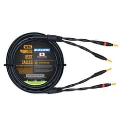 WORLDS BEST CABLES 15 Foot - Canare 4S11 – Audiophile Grade - HiFi Star-Quad Single Speaker Cable for Center Channel with Eminence Gold Banana Connectors