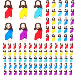 Barydat 200 Pcs Little Jesus Figures Baby Mini Jesus Figurines Bulk to Hide and Seek Tiny Miniature Christ Savior Figurine Toys Religious Gift for Easter Egg Stuffer Sunday School Baptism, Multicolor