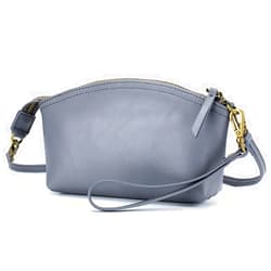 Lecxci Small Purses for Women Crossbody Bags Leather Wristlet Purses Clutch Purse Small Shell Bag