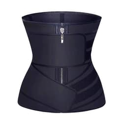 YIANNA Waist Trainer for Women Latex Underbust Double Training Belt Tummy Control Waist Cincher Sport Girdle