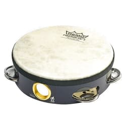 Remo Fiberskyn Tambourine - Quadura Black, 6