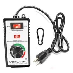 IGEYAPA AC Motor Speed Controller 100V-120V 15A Max Variable Fan Speed Controller, Electronic Voltage Regulator for Electric Motors with Electronic Voltage Regulator & LED Display, and Overload Protection
