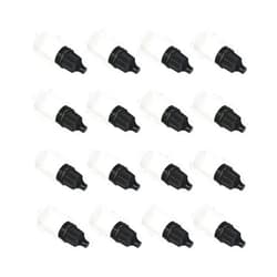 Othmro 0.2oz PE Lab Eye Plastic Dropper Bottles 50pcs, 5ml Squeezable Eye Liquid Dropper Thin Mouth Via of Liquid Sample Seal Storage Bottle with Childproof Black Cap