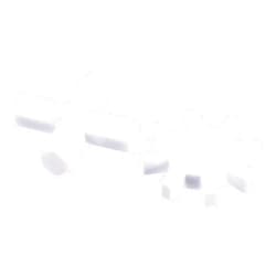 MECCANIXITY Magnetic Stirrer Mixer Stir Bar Rod Cross/Gear Shape Coating Magnet White for Laboratory 2in1 Set