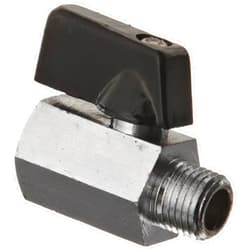 Kingston Valves Kingston KMBVM Series Brass Mini Ball Valve, Lever, 1/4