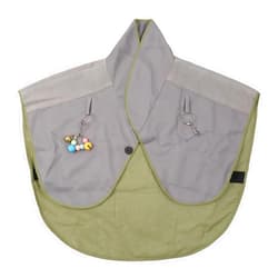 Yungluner Parrot Anti-Scratch Shoulder Protector Cape for Bird Poops Shawl Guard with Small-Bell Toy for Small Medium Large Birds
