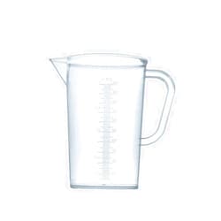 MUHWA 1L Plastic Graduated Beakers with Handles, Measuring Beaker 1000ml Plastic Measuring Cup