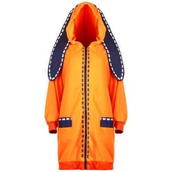 CosInStyle Women Girls Cosplay Costume Hoodie Hooded with Long Rabbit Ears Coat for halloween fancy dress party jacket cloak S-M