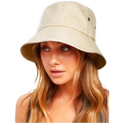 FURTALK Bucket Hats for Women Washed Cotton Packable Summer Beach Sun Hats Mens Womens Bucket Hat with Strings for Travel