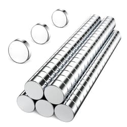 GBYMIUY Round Refrigerator Magnets, 100PCS 6×3MM Small Strong Fridge Magnets, Office Magnets, Whiteboard Magnets, Durable Mini Magnets