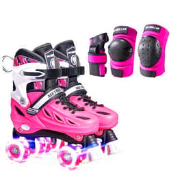 METROLLER Medium Roller Skates with Protective Gear Set