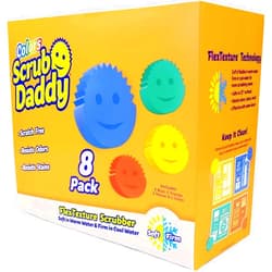 Scrub Daddy Sponges Set - Variety Colors - Scratch-Free Multipurpose Dish Sponge - BPA Free & Made with Polymer Foam - Stain & Odor Resistant Kitchen Sponge (8 Count)