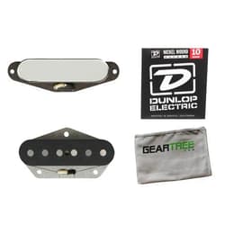 Bare Knuckle Pickups Brown Sugar Tele Pickup Set Nickel w/Cloth and Strings