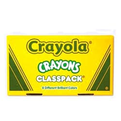 Crayola Classpack Large Size Crayons, 50 Each of 8 Colors, 400/Box