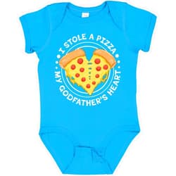 inktastic I Stole a Pizza My Godfather's Heart Baby Bodysuit