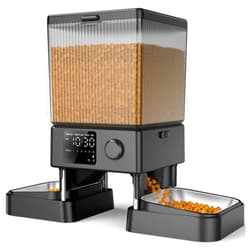 oneisall Automatic Cat Feeder for 2 Cats, 20 Cups/5L Automatic Cat Food Dispenser for Small Pets Indoor, Timed Cat Feeder for Dry Food