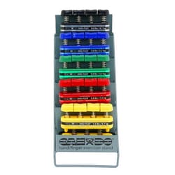 CanDo Digi-Flex Hand and Finger Exerciser 5 Piece Set X-Light - X-Heavy Resistance with Metal Storage Rack- For Dexterity, Strength, and Flexibility for Fingers, Hands, and Forearms