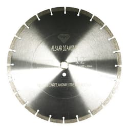 ALSKAR DIAMOND USA ADLSS 12 inch Dry or Wet Cutting General Purpose Segmented High Speed Diamond Saw Blades for Concrete Stone Brick Masonry with Arbor 1