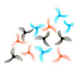 SoloGood 12Pairs Gemfan 45mm 3-Blade Propeller Props with 1.5mm Shaft Hole for RC FPV Whoop Drone Freestyle Quadcopter (12CW+12CCW)
