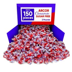 CHAIN & JO SWEETS Arcor Sugar Free Cinnamon Hard Candy - 3 Pounds Approx 150 Pieces - Bulk Candy, Individually Wrapped Sugar Free Candy, Low Carb Hard Candy, Sugarless Cinnamon Discs, Small Candy, Zero Sugar - Perfect for Many Events