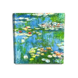 DECORARTS - Water Lily Pond 1914, Claude Monet Art Reproduction. Giclee Canvas Prints Wall Art for Home Decor 16x16