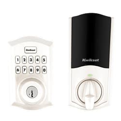 Kwikset HomeConnect 620 Z-Wave Long Range Enabled Keypad Smart Lock Convenient Keyless Entry, Customizable User Codes, Ring Alarm Compatible, Hub Required, Sold Separately Satin Nickel Traditional