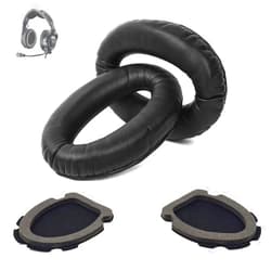KAPON A20 Headset Replacement Ear Pads Ear Cushions Kit Compatible with Bose Aviation Headset X A10 A20 Headphone Ear Cups Ear Cover Earpads Repair Parts Memory Foam Earpads(Black)