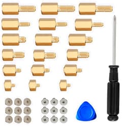 NEWPINDOM M.2 SSD Screw M.2 SSD Standoff and Screw NVMe M.2 SSD Screw Kit for Asus Gigabyte ASRock MSI & PlayStation 5 Motherboards,Mounting Screws for PCle NVMe M.2 SSD