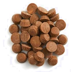 BakeDeco Mini Milk Chocolate Peanut Butter Cups, Replacement for Callebaut Gertrude Hawk 1 Pound