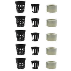 Maxmoral 15PCS Ceramic Aquatic Plant Fixing Ring Set Aquarium Pots Landscape Decoration Fish Tank Accessories Pet Supplies