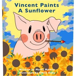 Marta Molnar,Emily Dana Vincent Paints A Sunflower