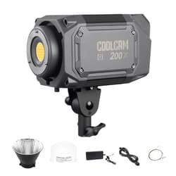 LS LED Video Light,LS Coolcam 200X 220W COB Light,Bi-Color 2700-6500K,CRI ≥ 95,TLCI ≥ 95,Bluetooth App Control,11 Lighting Effects