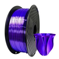 CC3D Silk Purple PLA Filament 1.75 mm 1KG 3D Printer Filament 2.2LBS Spool 3D Printing Materials Silky Shiny Dark Violet PLA Filament CC3D