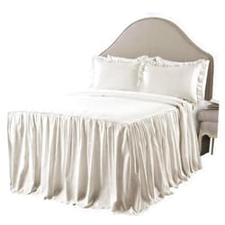 Lush Decor Lush Décor Ticking Stripe Bedspread Wheat Vintage Chic Farmhouse Style Lightweight 3 Piece Set Queen,