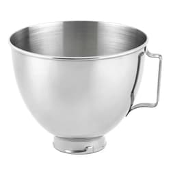 KitchenAid Stainless Steel Bowl , 4.5-Quart, Silver, Polished