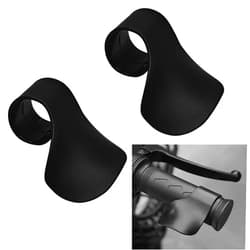 UZZH 2PCS Motorcyle Cruise Control, Motorcycle Throttle Assist, Throttle Mounted Holder for Handlebar, Handrest Wrist Hand Grips Accelerator Assistant for Motorcycle Scooter Electric Bike (Black)